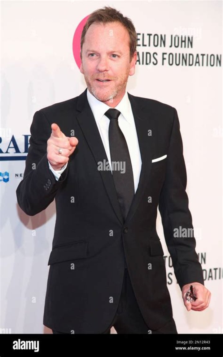 Kiefer Sutherland at Elton John Aids Foundation on November 2, 2015