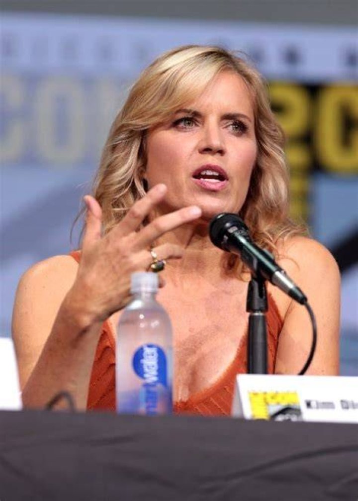 Kim Dickens as seen while speaking at the 2017 San Diego Comic Con International, for 'Fear the Walking Dead', at the San Diego Convention Center in San Diego, California