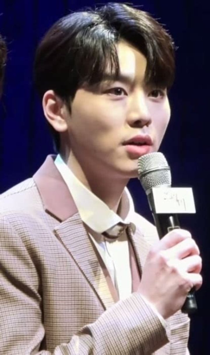 Kim Woo-seok during an event in April 2021