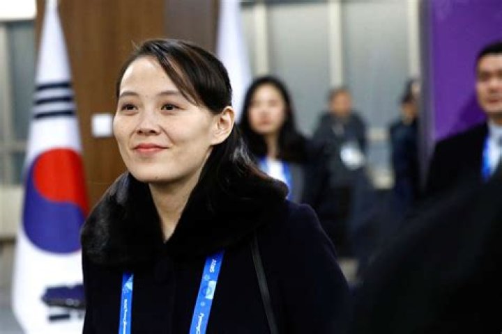 Kim Yo-jong pictured at Blue House in February 2018