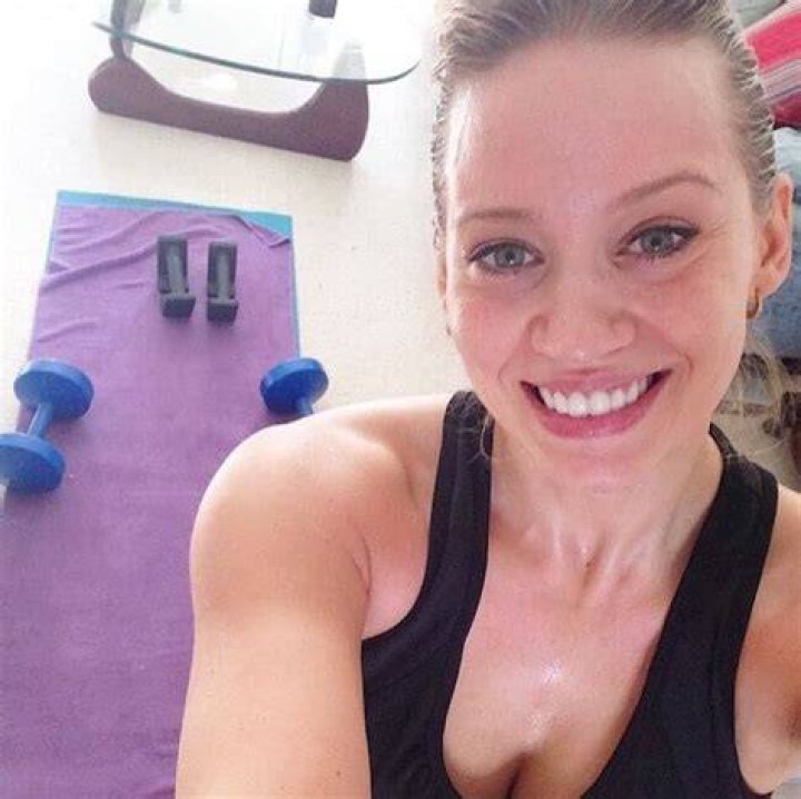Kimberly Wyatt workout selfie
