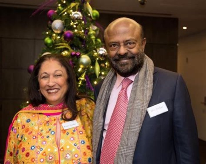 Kiran Nadar and Shiv Nadar, as seen in January 2018