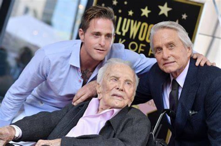 Kirk Douglas and Michael Douglas