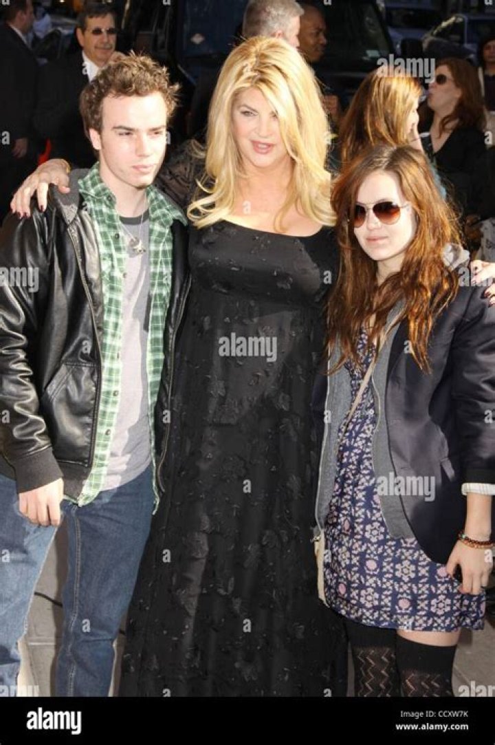 Kirstie Alley with her children, William True and Lillie Price