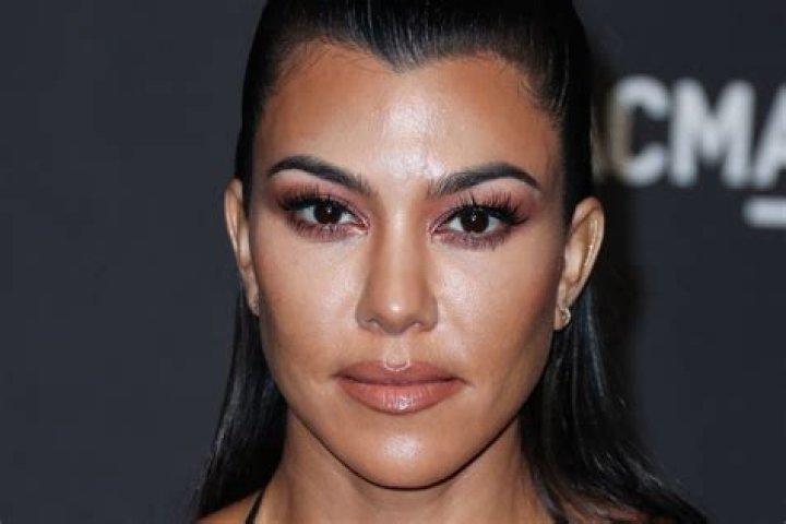 Kourtney Kardashian face closeup
