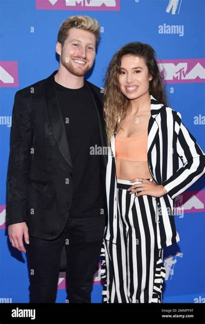 Kristen McAtee and Scotty Sire, as seen in December 2019