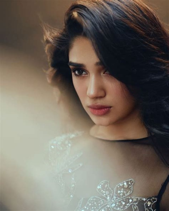 Krithi Shetty as seen while smiling for the camera in June 2020