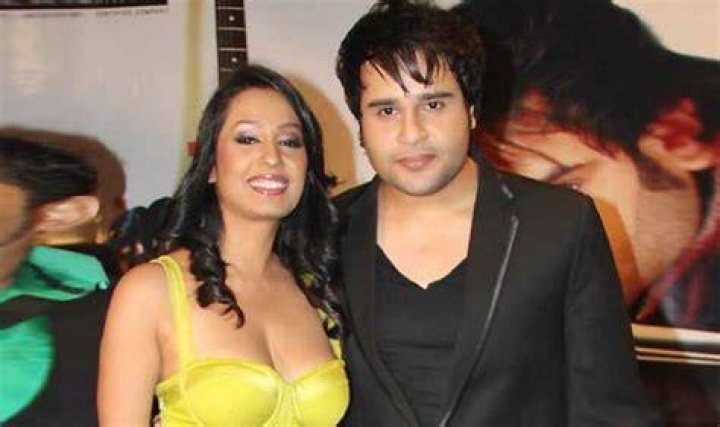 Krushna Abhishek and Kashmira Shah as seen in October 2019