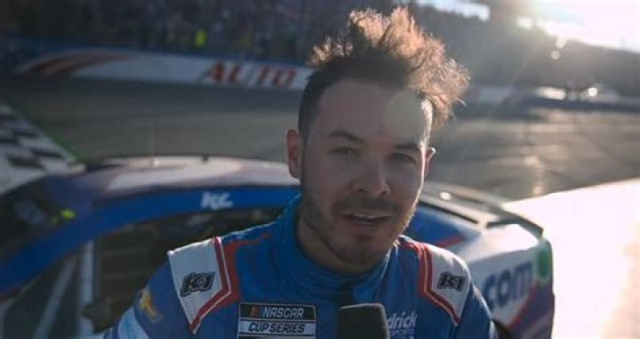 Kyle Larson at Auto Club Speedway in February 2022