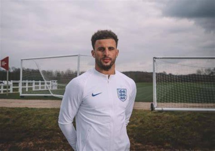 Kyle Walker sporting a Nike outfit in March 2018