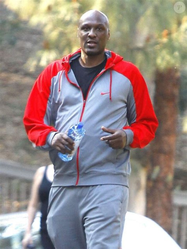 Lamar Odom at Fryman Canyon Park in Studio City, California on February 25, 2015