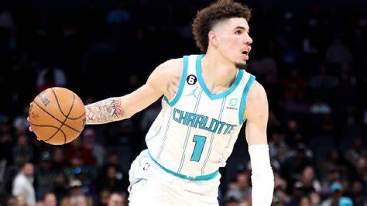 LaMelo Ball (Right) while in action during the basketball game in February 2018