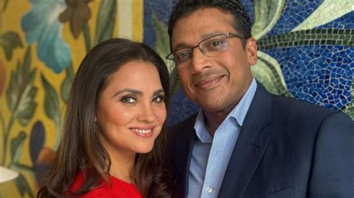 Lara Dutta and Mahesh Bhupathi celebrating Holi in March 2021