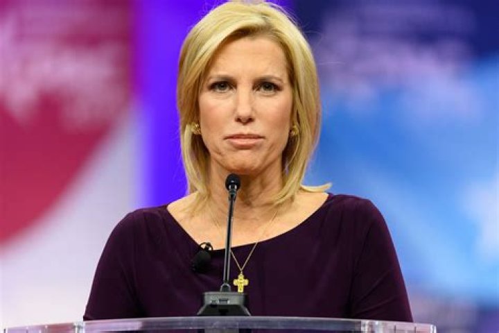 Laura Ingraham seen with the Governor of New Jersey Chris Christie at the 2015 CPAC in Maryland