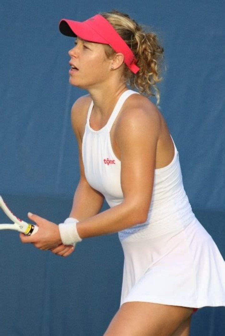 Laura Siegemund as seen while playing at the 2023 Wimbledon Championships