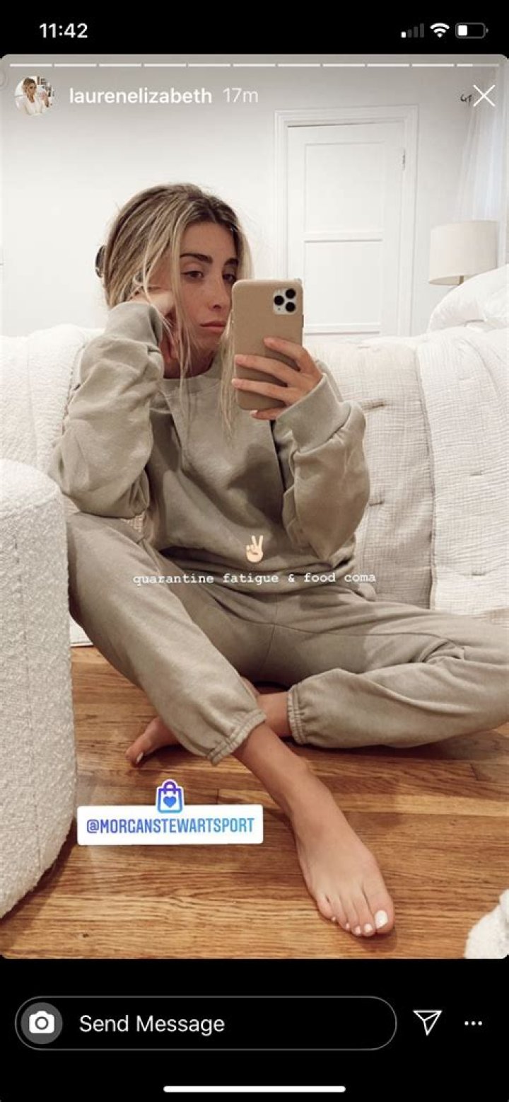 Lauren Elizabeth in a selfie in January 2018
