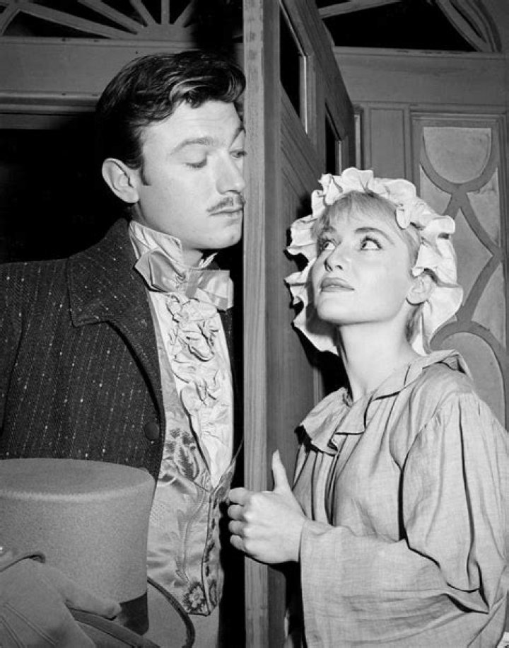 Laurence Harvey and Diane Cilento as seen in the play The Small Servant in 1955
