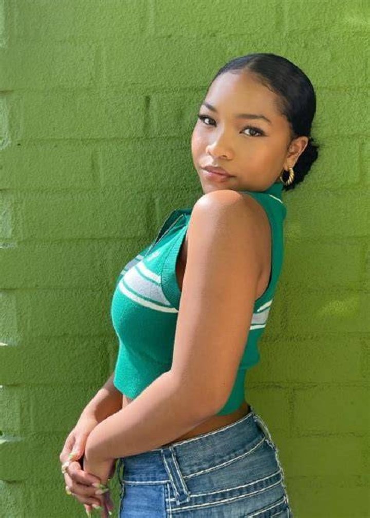 Laya DeLeon Hayes as seen while posing for the camera in Manhattan, New York in October 2022