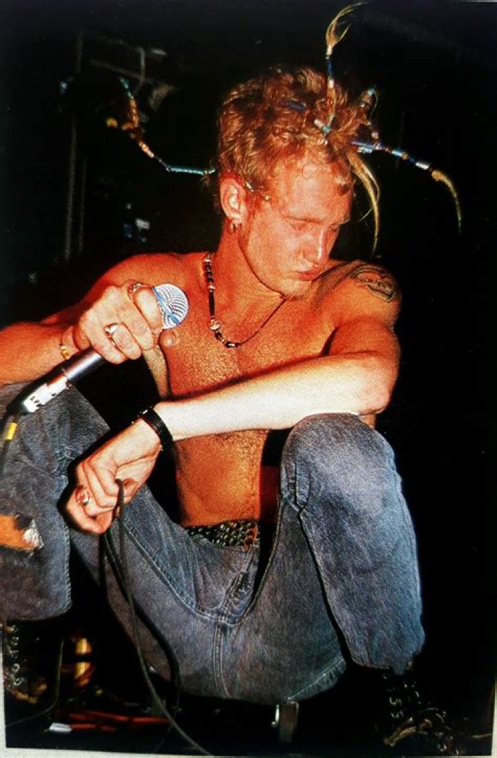 Layne Staley as seen performing onstage in 1992