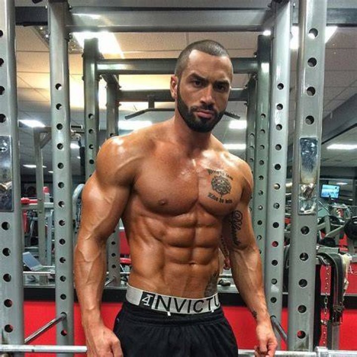 Lazar Angelov after a training session in 2014