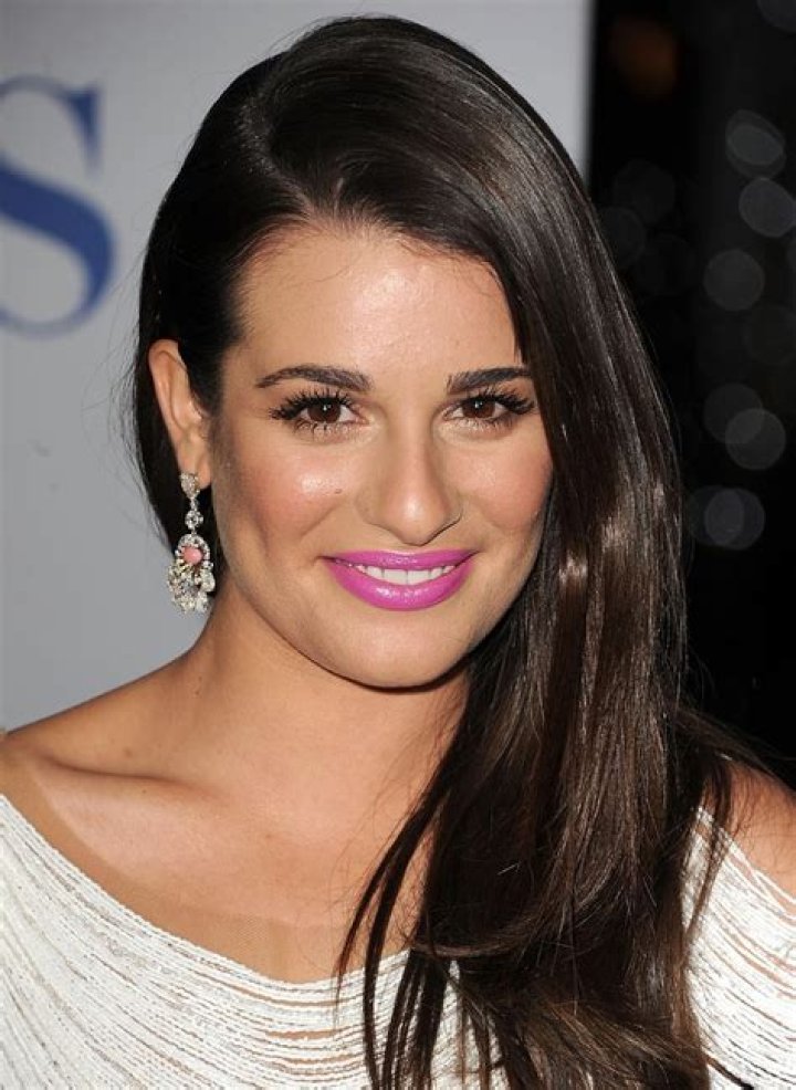 lea michele face closeup