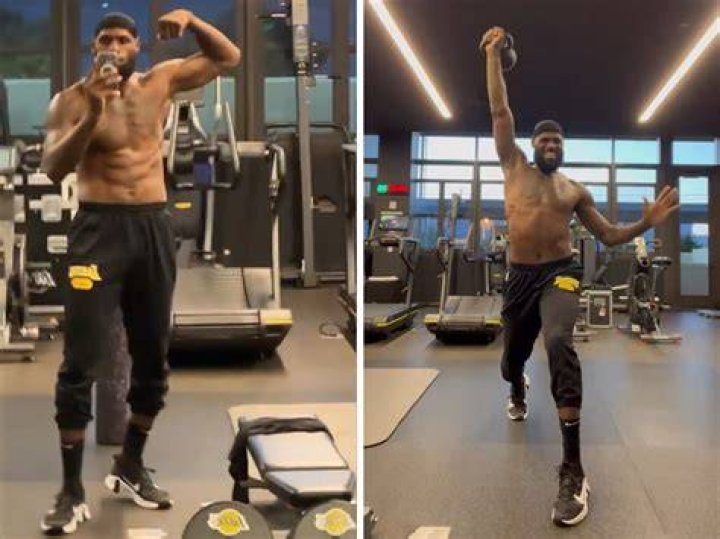 LeBron James basketball workout
