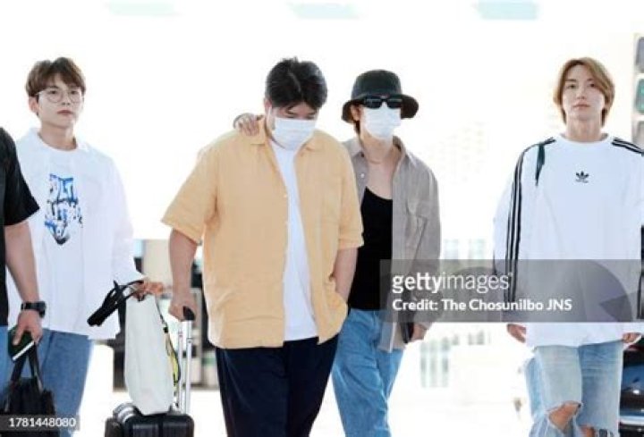 Leeteuk as seen at Incheon airport in November 2019
