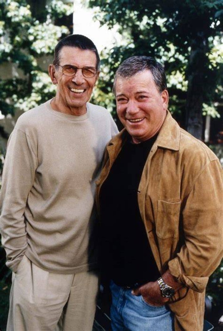 Leonard Nimoy (Left) and William Shatner as Mr. Spock and Captain Kirk from the television program 'Star Trek'