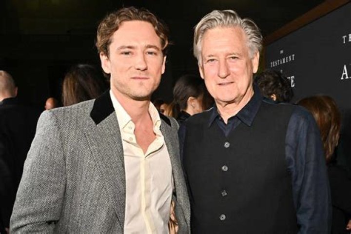 Lewis Pullman as seen in a picture with his girlfriend Rainey Qualley in May 2021