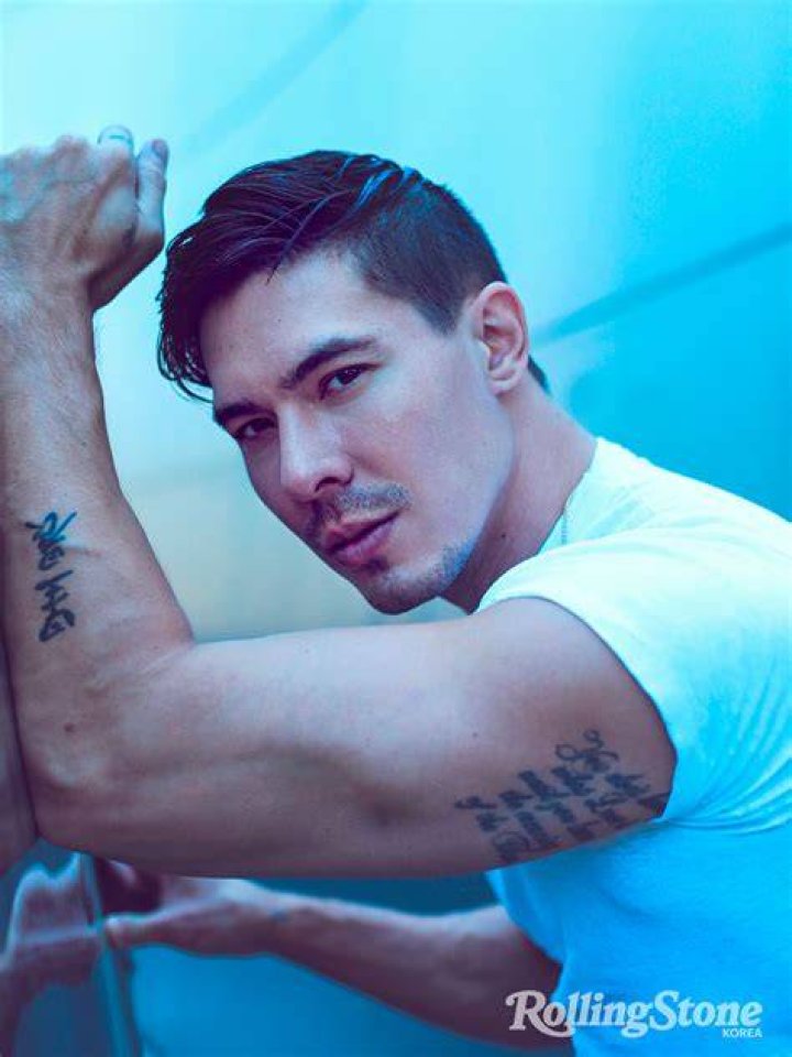 Lewis Tan in May 2018 on the sets of the film Deadpool 2 (2018)