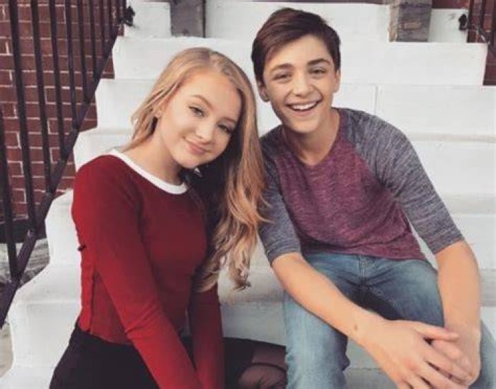 Lexi Drew with Asher Angel in October 2017
