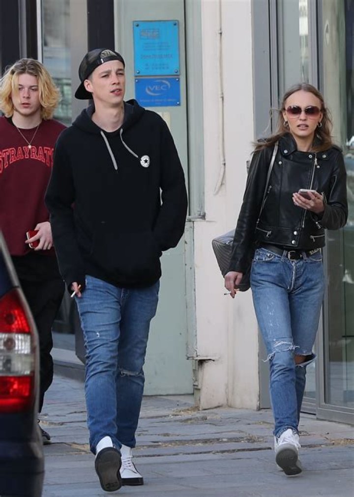 Lily-Rose Depp and Ash Stymest leaving Chanel store in Beverly Hills in January 2017