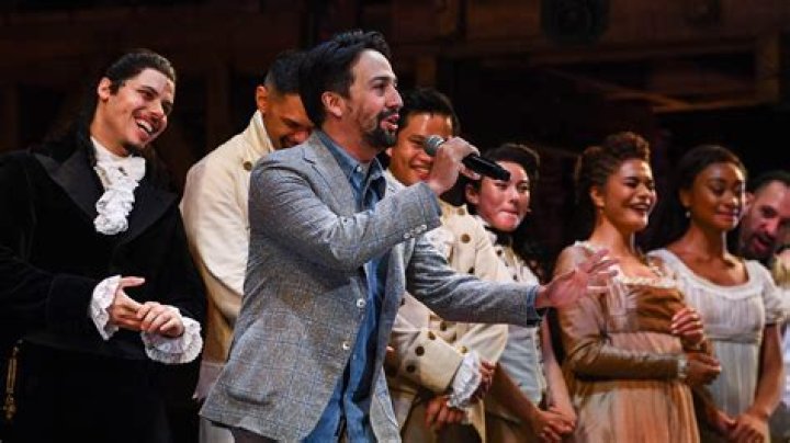 Lin-Manuel Miranda playing the title role in the musical 'Hamilton' in April 2016