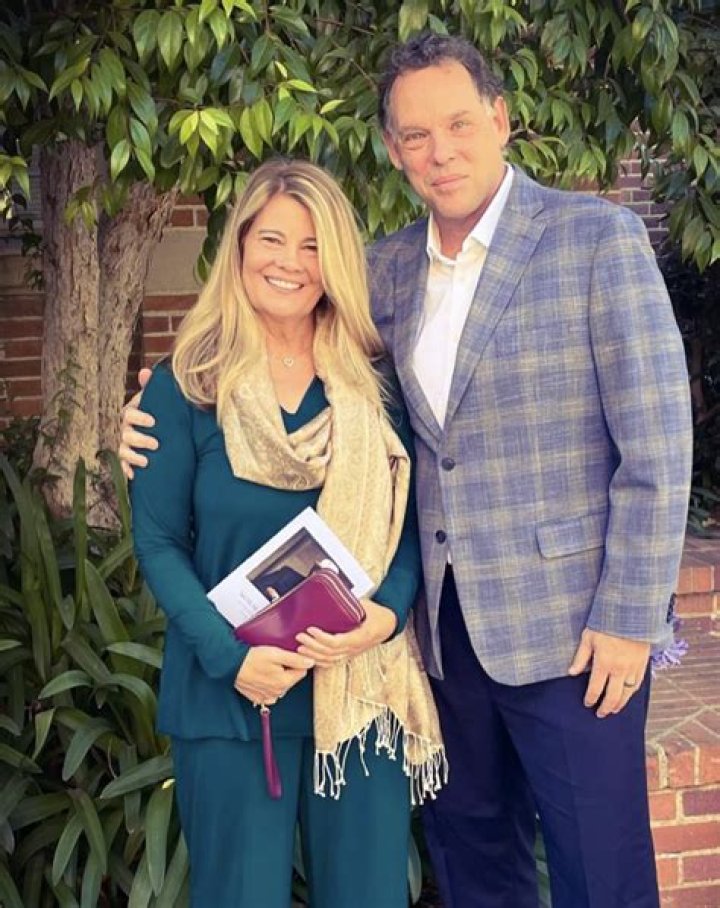 Lisa Whelchel and Pete Harris in a selfie in August 2019