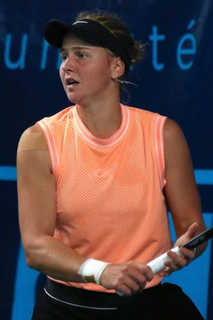 Liudmila Samsonova as seen at the 2019 French Open (her Grand Slam main-draw debut)