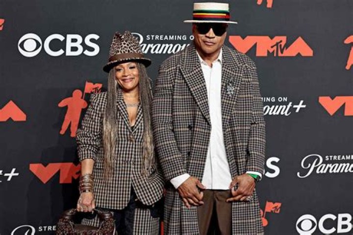 LL Cool J and Simone Smith at the 2017 Vanity Fair Oscar Party