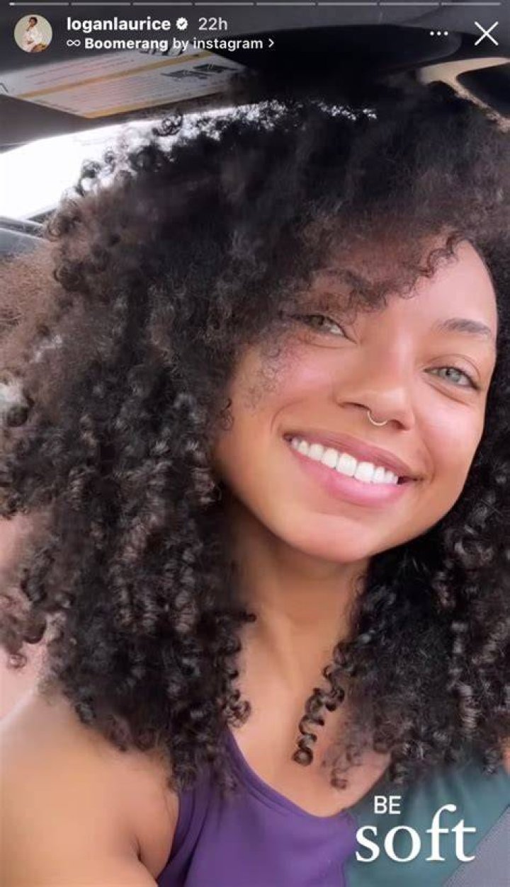 Logan Browning in an Instagram selfie as seen in February 2019