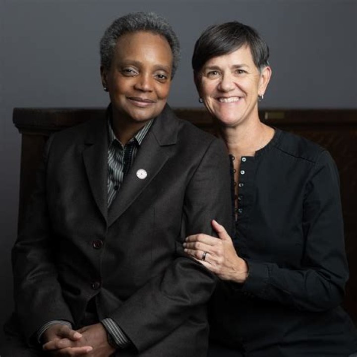 Lori Lightfoot and Amy Eshleman, as seen in July 2021