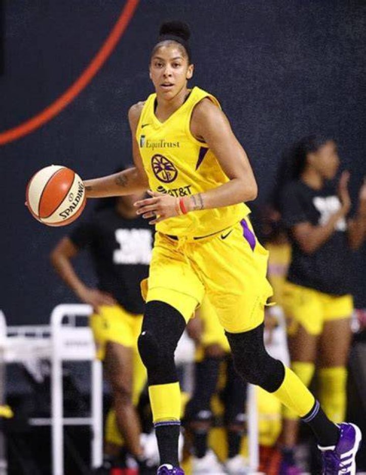 Los Angeles player Candace Parker during a game against the Minnesota Lynx in June 2018