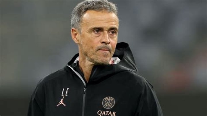 Luis Enrique during a FC Barcelona training session in November 2014