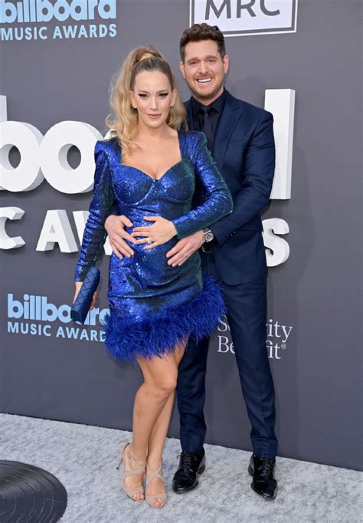 Luisana Lopilato and Michael Bubl&eacute;, as seen in March 2020