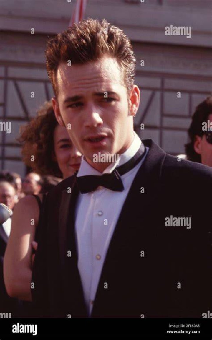 Luke Perry at the 1991 Emmy Awards