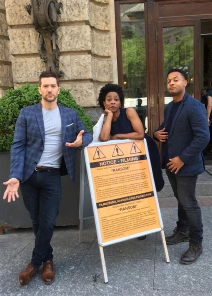 Luke Roberts (Left) with Karen LeBlanc and Brandon Jay McLaren in May 2018