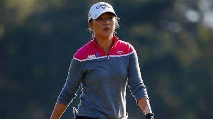 Lydia Ko during a practice session of golf