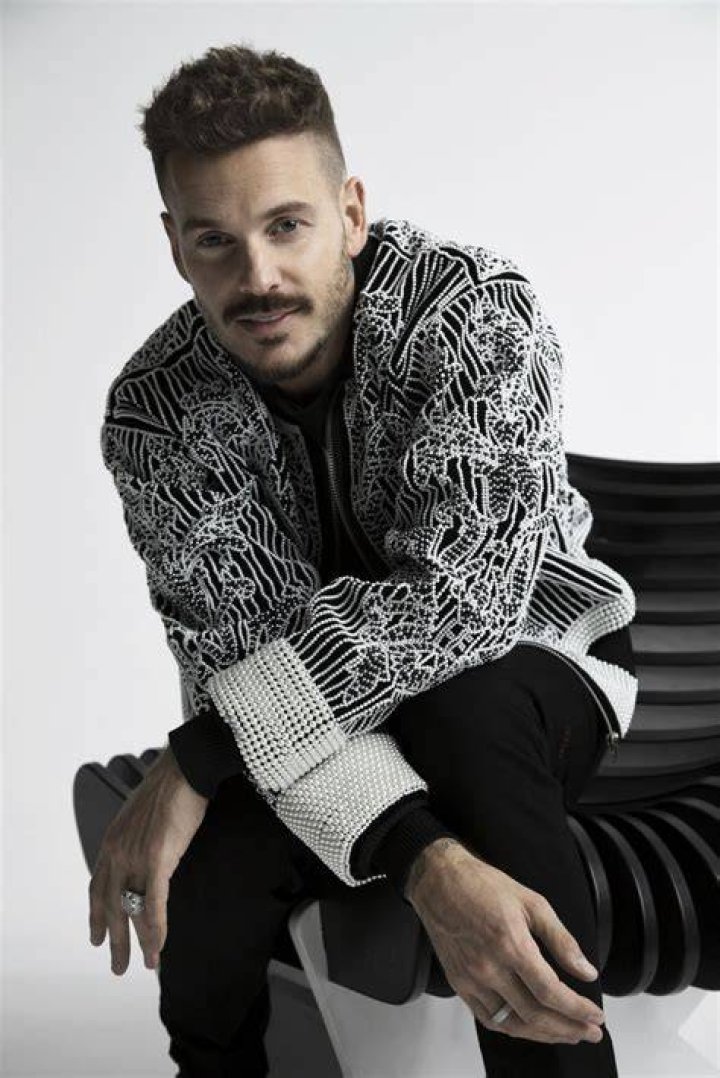 M. Pokora with his bundle of joy in February 2020