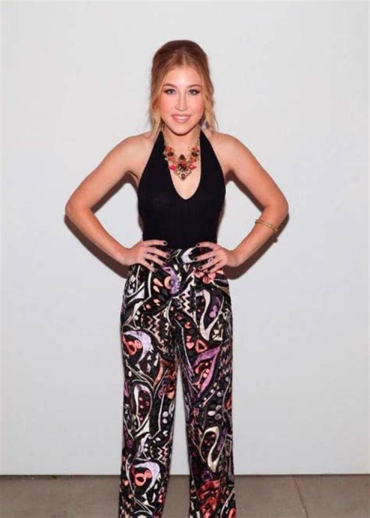 Maddie Marlow at the Georgine fashion show during New York Fashion Week in September 2016