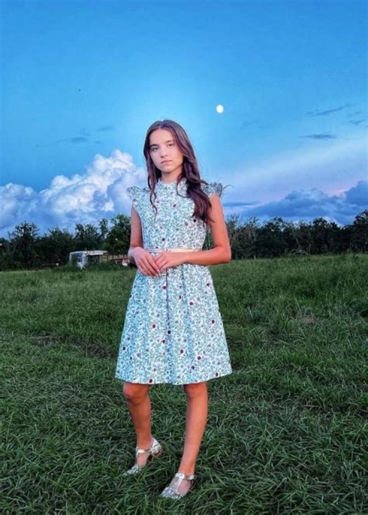 Madeleine McGraw as seen while smiling for a picture in August 2022