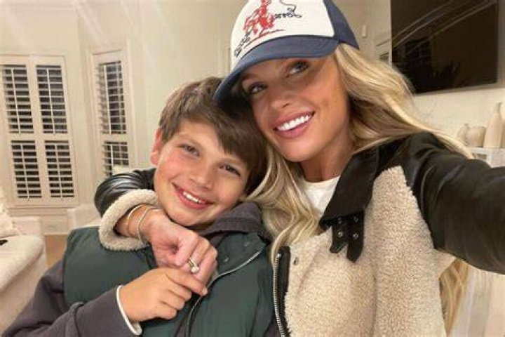 Madison LeCroy with her son in June 2020 noticing him turn out just like herself