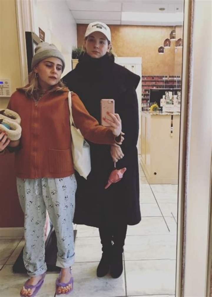 Mae Whitman in a selfie with her on-screen son Izzy Stannard in August 2018