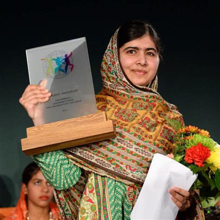 Malala Yousafzai at the International Development Secretary Justine Greening in October 2015